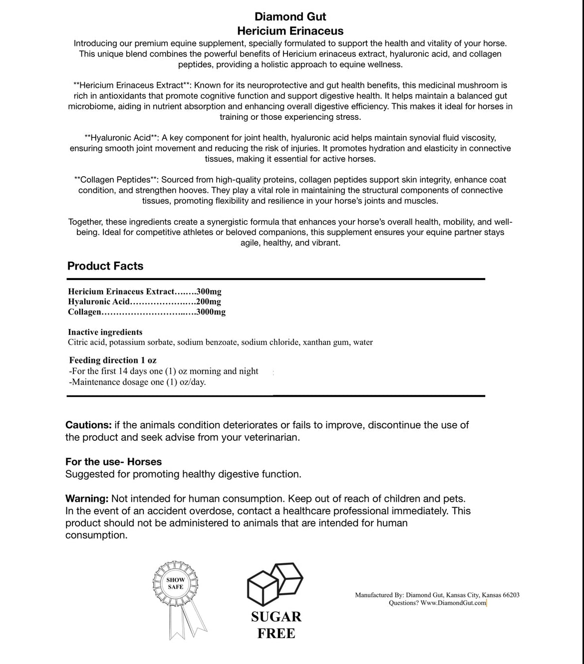 Diamond Gut Equine Joint